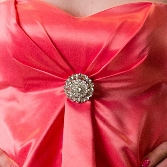 Pink Prom Dress corset tie back - Picture 3 of 9